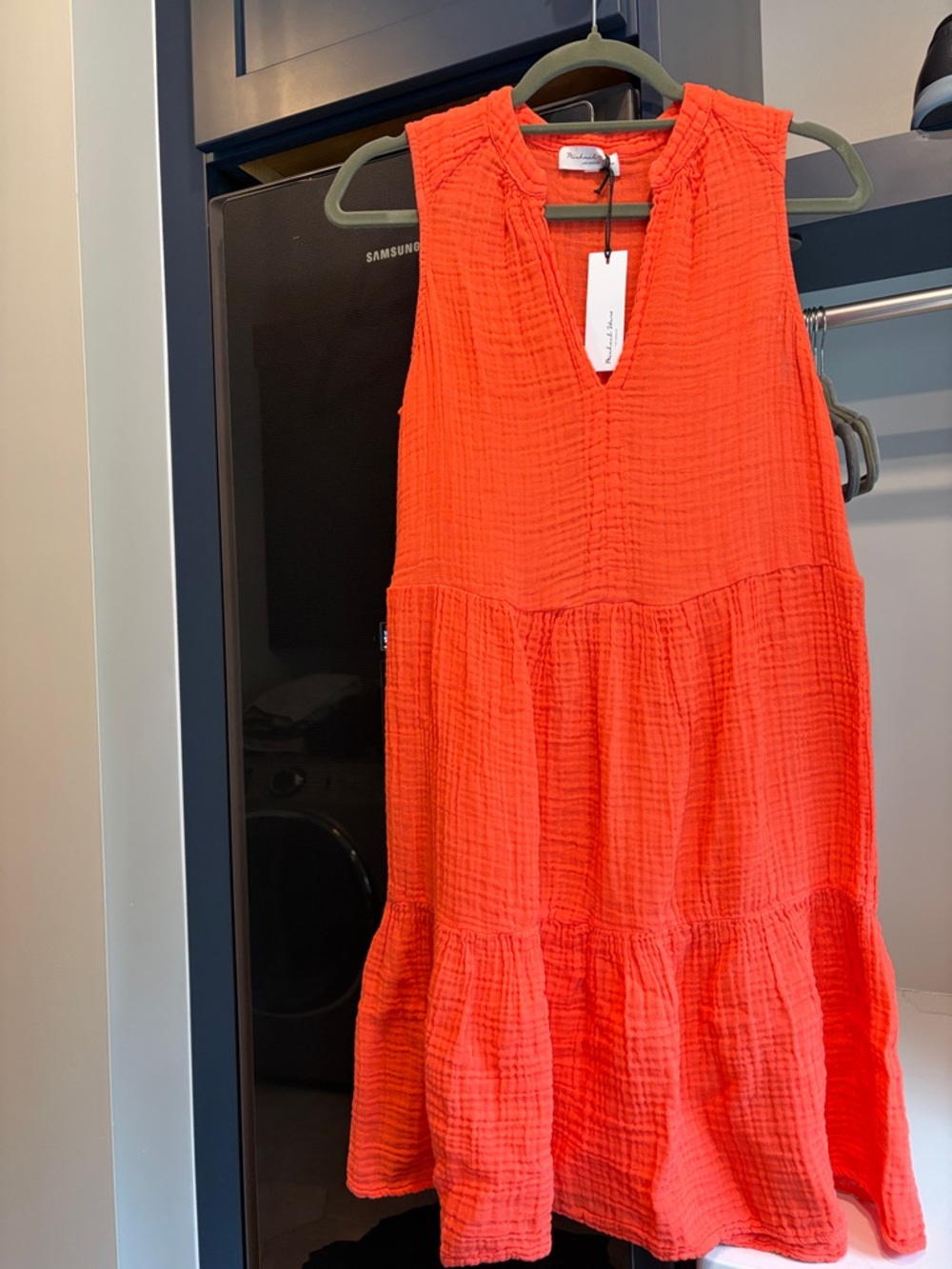 Michael Stars Persimmon Daisy Gauze Dress